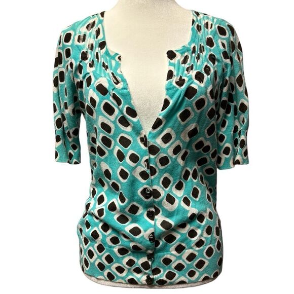 Charlotte Tarantola Sweaters - Charlotte Tarantola abstract dotted cardigan